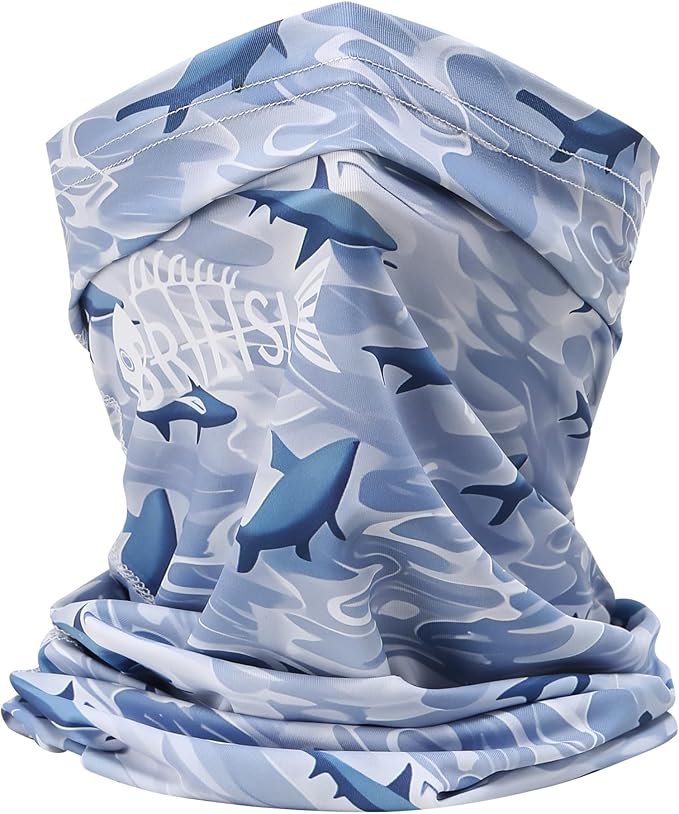 UPF 50 Sun Protection Neck Gaiter - 13-in-1 Multifunctional Face Cover for Hiking, Fishing, Cycling