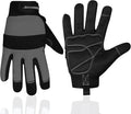 SAWANS Safety Work Gloves Gardening Working Gloves Mens Women Mechanic Construction Utility Flexible Padded Palm Protection
