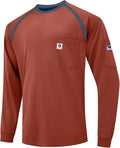 FR Shirts for Men 100% Cotton 5.5oz Lightweight NFPA2112/CAT2 Flame Resistant Shirts for Men Long Sleeve