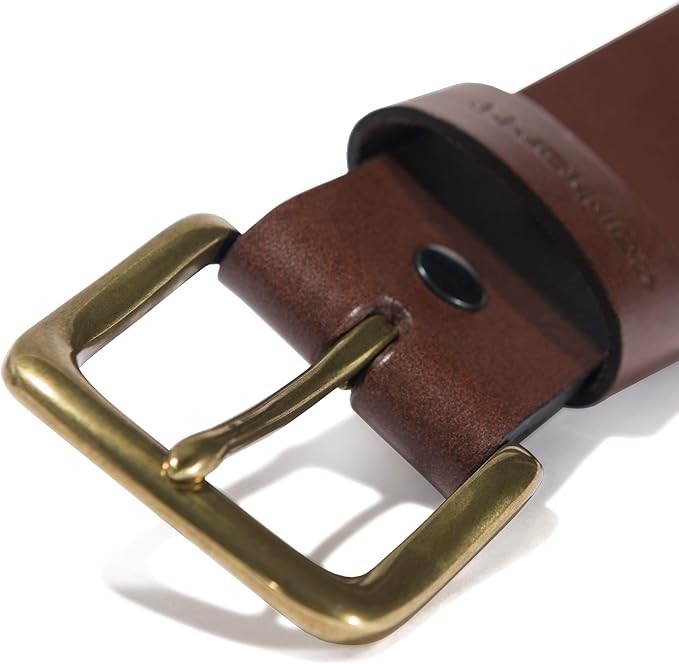 Carhartt Men's Bridle Leather Classic Buckle and Scratchless Belts