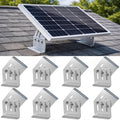 Frienda 8 Pcs Solar Panel Tilt Mount Brackets, 4"-7" Adjustable Length, 20°-160° Adjustable Angle, 1/8" Thick Anodized 6063 Aluminum Solar Panel Rack Mount for Rv, Roof, Boat