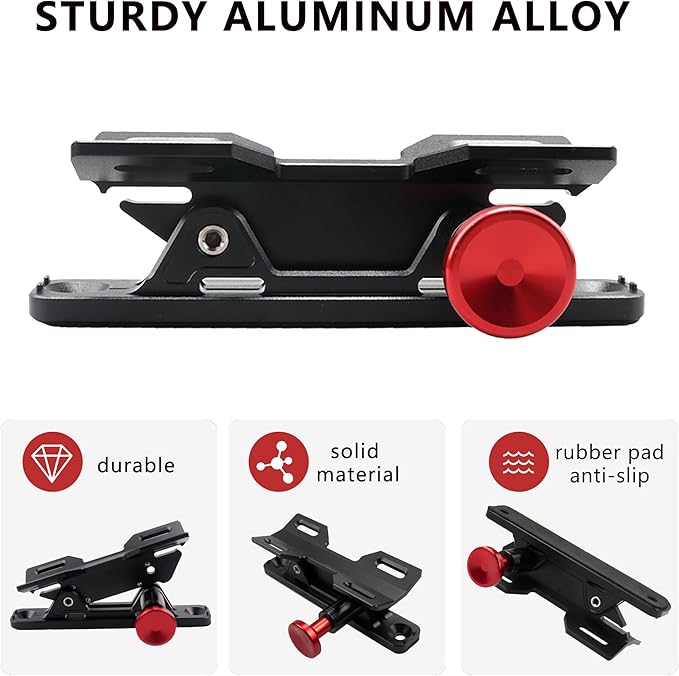 Car Fire Extinguisher Mount Bracket Aluminum Quick Release Roll Bar Fire Extinguisher Holder Mount Universal Compatible with Jeep Truck UTV ATV Semi