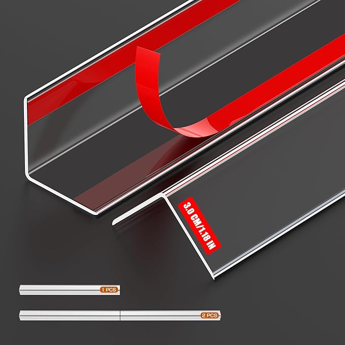 Clear Corner Protectors – Self-Adhesive Baby Proofing Safety Bumpers for Walls, Furniture, Cabinets & Desks – Freely Spliced to Meet Your Needs(2PCS, 3x40.6cm/1.18x16in)