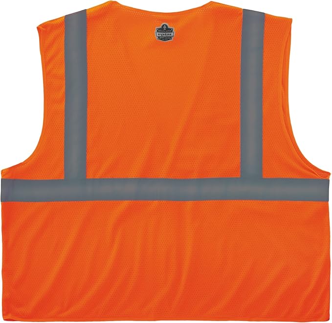 Ergodyne GloWear Economy High Visibility Reflective Safety Vest, Hook & Loop Closure