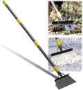 Garden Cleaning Shovel, 63" Adjustable Floor Ice Scraper Long Handle Heavy Duty Tool, Multifunctional Flat Snow Shovel Gardening Tools for Digging, Weeding,Scraping