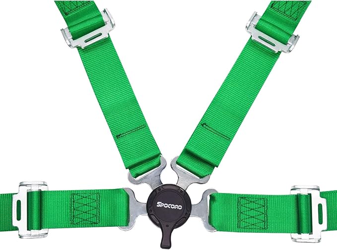 4 Point Racing Harness 2" Nylon Straps, Cam Lock Style (Pack of 1)