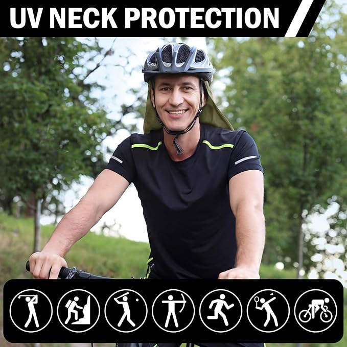 Tatuo Neck Drape UV Sun Protection Gaiter Adjustable Unisex Multifunctional 2 in 1 Face Covering for Outdoor Sports Fishing