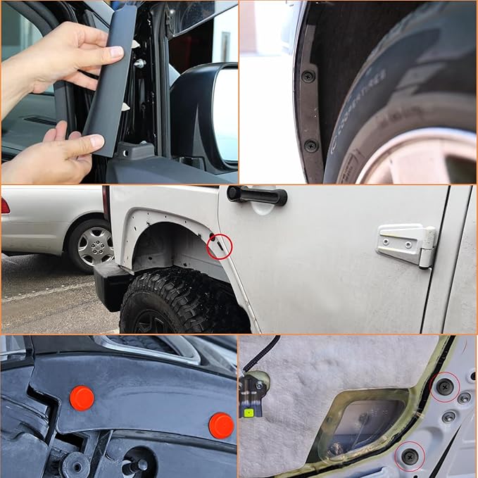 Nilight 501PCS Universal Car Clips Mixed Auto Bumper Fender Trim Door Shield Engine Retainer Rivet Push for GM Ford Chrysler Toyota Lexus Honda Acura Dodge Jeep Fastener Remover,2 Years Warranty