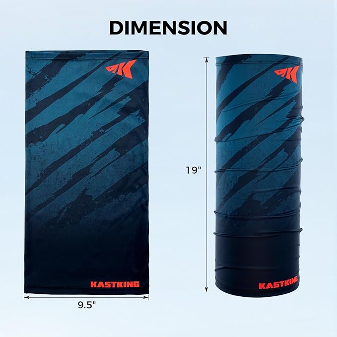 KastKing Ultimate Angler Neck Gaiter, UPF 50 Sun Mask, Sun Gaiters for Men & Women, Hydrocool Technology, Fishing, Hiking