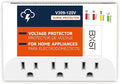 BXST Plug-in Surge Protector 3 Outlet Power Strip with Heat Dissipation Vents Over/Under Voltage Protection Wall Mount Multi-Function Socket Surge Suppressor for Refrigerator,TV, PC 120V 1800W 140J