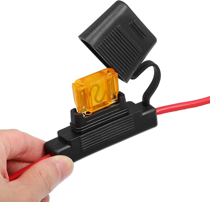 uxcell DC 12V 10 Gauge Car in Line ATC Blade Style Inline Fuse Holder with 40A Large Fuse