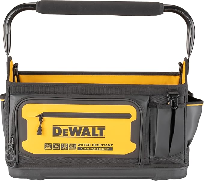 DEWALT Tool Tote, Open Top Tool Bag, 20" x 10" (DWST560106)