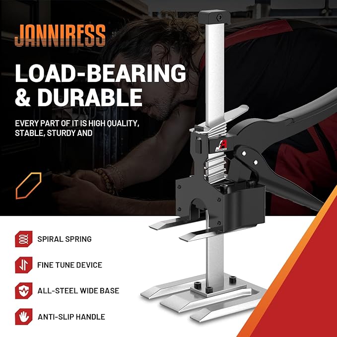 JANNIRESS Labor Saving Arm Jack Handle 2 Pack,12 in Construction,Multifunctional Furniture Jack for Installing Cabinets and Wall Tile Height Adjuster Handheld Lifter Tool, Load 440LBS