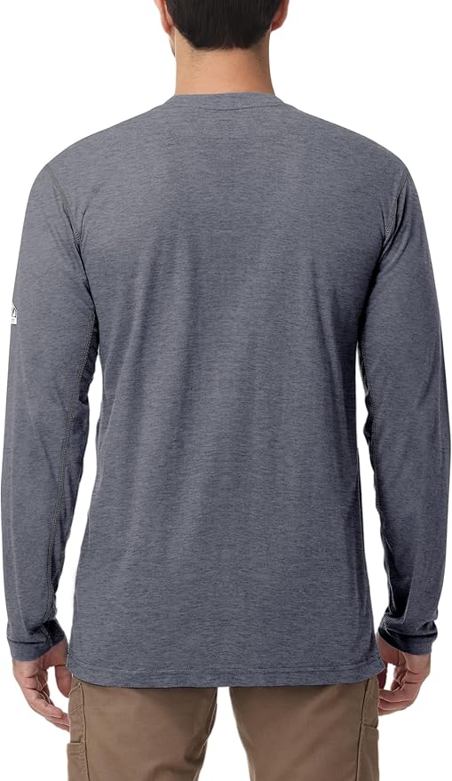 FR Shirts for Men 4oz Lightweight Fire Resistant Shirts for Men Long Sleeve Welding Shirt CAT1