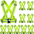 Reflective Vest, High Visibility Safety Vest Straps Reflective Gear for Night Running Walking Cycling for Men Women Kids