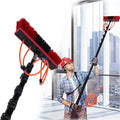 Water Fed Pole Kit, 24 Feet Solar Panel Washing Brush & Pole Water Fed Pole Kit Outdoor Window Cleaner Tool Cleaning System Washing Equipment Tool for Window Glass Solar Panel