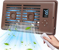 Register Booster Fan Fits 4" x 10" Register Holes, Vent Fan with DIY Scent Diffuser,Quiet 10-Speed Smart Heating Cooling AC with LCD Screen,Remote Control and Thermostat Control for Home,Wall,Floor