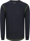 TICOMELA FR Shirts for Men 4oz Lightweight Flame Resistant Crewneck T-Shirts 100% Cotton Fire Retardant Henley Shirts