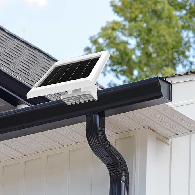2 Pack Gutter Mount Compatible for Ring Solar Panel, 360°Adjustable Universal Panel Gutter Mount for Ring, Arlo, Eufy, Wyze, Reolink Solar Panels (Solar Panel Not Included)