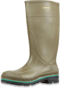Servus MAX 15" PVC Chemical-Resistant Soft Toe Men's Work Boots, Olive, Green & Brown (75120), Size 14