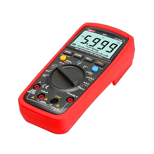 UNI-T True RMS Digital Multimeter UT139E Auto/Manual Range 6000 Counts NCV LPF/LoZ ACV Analog Bar Bandwidth Measures AC DC Voltage AC DC Current Resistance Capacitance Frequency Temperature Duty Cycle