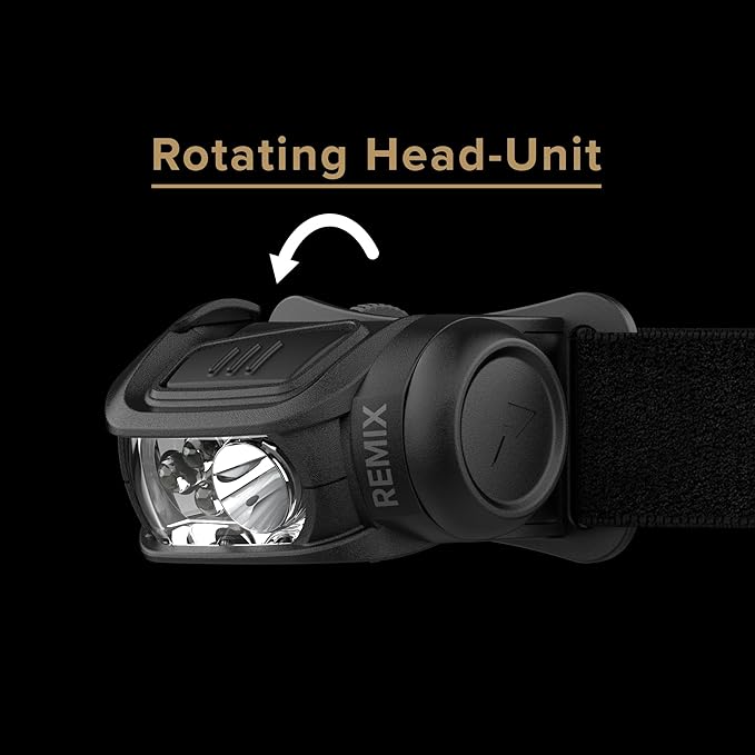 Princeton Tec Remix LED Headlamp (Black, 300 Lumens White and UV)