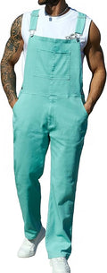 Overalls for Men Fashion Coveralls Work Utility Denim Women Bib Jumpsuit with Pockets