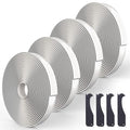 4 Pack Butyl Tape Bulk,1/8" x 3/4" x 30 ft, White Butyl Sealant Tape, Butyl Rubber Caulk Tape, Perfect Butyl Tape RV Window Sealant Tape, Roof Caulk Tape, Butyl Rubber Roll, EPDM Rubbers Roof Patching