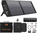100W Portable Solar Panel USB-C PD 65W Fast Charging 24V MC4 DC QC3.0 USB-A Foldable Solar Charger for Power Station Generator Outdoor Camping RV Trip Off Grid Living