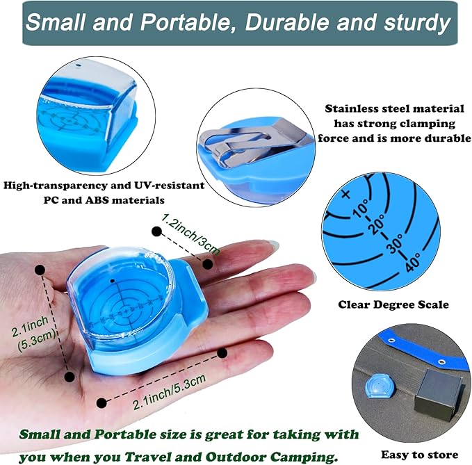 Solar Angle Guide Solar Panel Accessories for Portable Solar Panel Foldable Solar Panels Sun Angle Finder Guide