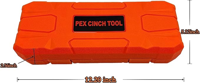 PEX Pipe Clamp Cinch Tool Crimping Tool Crimper for Stainless Steel Clamps from 3/8-inch to 1-inch with 1/2-inch 20PCS and 3/4-inch 10PCS SS PEX Clamps,with Pipe Cutter in Plastic Box