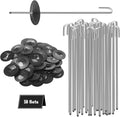Solar Panel Bird Guard Fastener, 50 Sets Critter Guard Clips for Attaching Wire Mesh to Solar Panels, Stainless Steel Fastener