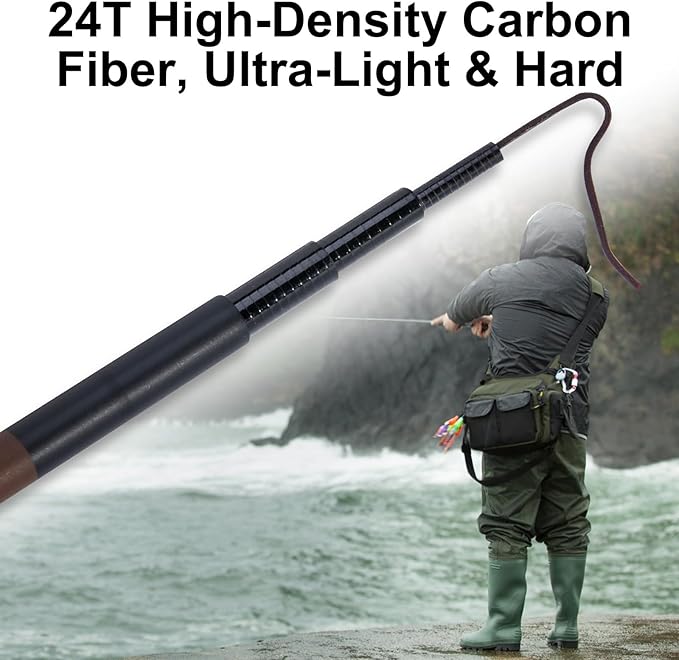 Goture 2Pcs Telescopic Pocket Mini Fishing Rods, Portable Bamboo Small Handle Fishing Rod, Ultralight High Strength Stream River Dike Lake Fishing Rods