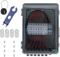 Solar PV Combiner Box, Transparent DC Combiner Box - 6-in-1 Design with IP65 Rating, 550V DC Breaker, and Advanced Lightning Protection for Residential and Commercial Solar Systems