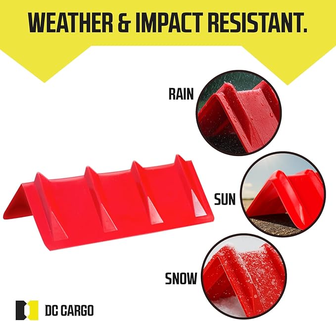 DC Cargo - Heavy-Duty Edge Protectors, 8"x8"x24" (Pack of 4) Strap Protectors for Flatbed Equipment, Unparalleled Cargo Management Solutions for Truckers, Contractors, and Outdoor Enthusiasts