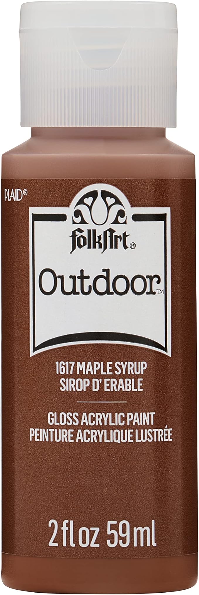 FolkArt Outdoor Acrylic Paint, Maple Syrup, 2 Ounces