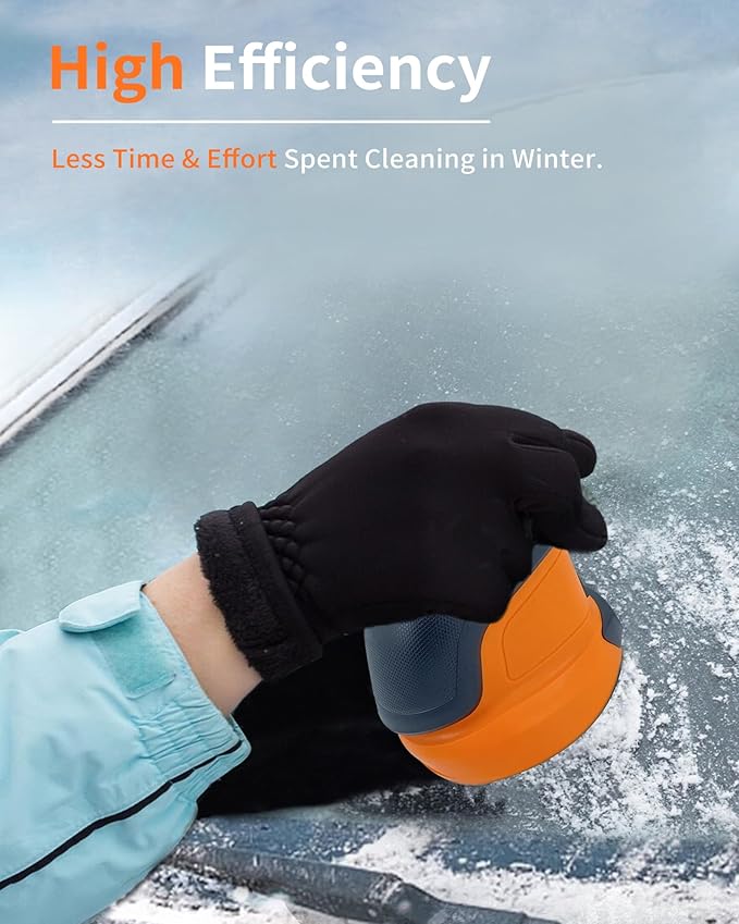Electric Ice Scraper, Ice Scrapers for Car Windshield, Ice Removal Tool for Car in Winter, Handheld Snow Scraper for Car, Cordless Snow Remover, Portable De-ice Tool