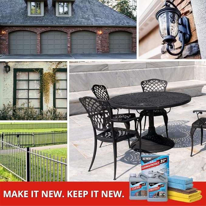 AL-NEW Ultimate Patio Furniture Cleaner Bundle Patio Cushion Cleaner Clean & Protect 16oz kit