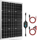 SUNER POWER 12V Solar Panel Kit 50W, High Efficiency 50 Watt Solar Panel + Ultra-Smart 10A MPPT Charge Controller, Solar Battery Trickle Charger Maintainer for Boat Car RV Motorcycle Marine Automotive