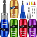 Wire Stripper Twister Tool for Drill,2026 Upgraded Wire Stripping Tool & Wire Twisting Connector for Cutters 6-14 AWG,8 In 1 Professional Electrician Twister Stripping with 70 PCS Wire Nut 5 PCS Blade