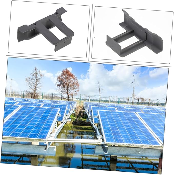 12pcs Photovoltaic Panel Cleaning Clips Water Drainage Clamps for Efficient Outdoor Maintenance Quick Dirt Removal and Installation for Solar Panel Modules