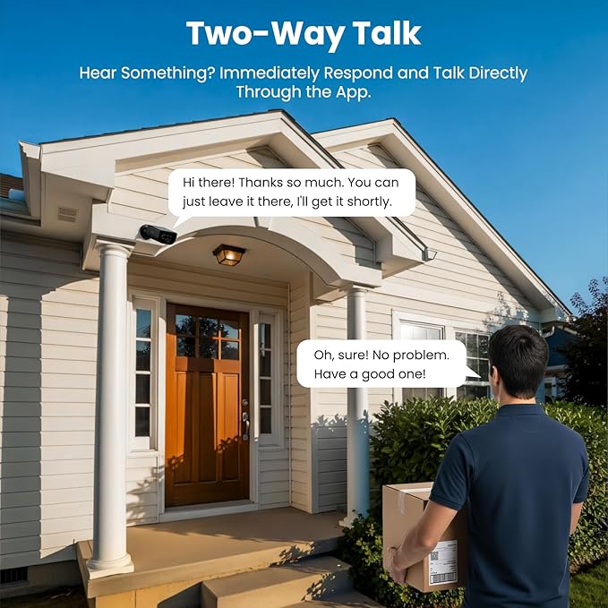 Cameras for Home Security-2.4G WiFi Battery Powered Security Cameras Wireless Outdoor with Built-in Solar Panel, 2K Color Night Vision, 2-Way Talk, TF Card&Optional Cloud Storage, S1 1P Black