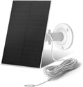 Greensolar 4W Solar Panel for Security Cameras, IP65 Waterproof Outdoor USB-C Cable with Adjustable Bracket, Compatible with Rechargeable Battery Cameras