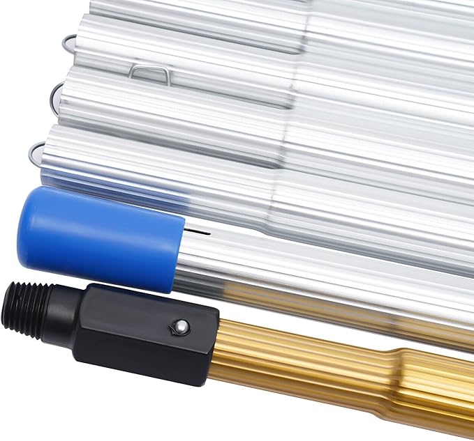 Water Fed Brush, 26FT Poles Solar Panels Window Cleaning Brush Telescopic Pole with 8 Adjustment Cleaning Pole&1 Water Segregator &Carrying Bag Professional Cleaner Pipe Tools