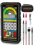 Digital Multimeter Tester 6000 Counts TRMS, Smart Multimeter Rechargeable, Auto-Ranging Volt Meter Measures Voltage Current Resistance Diodes Continuity Capacitance Temperature NCV