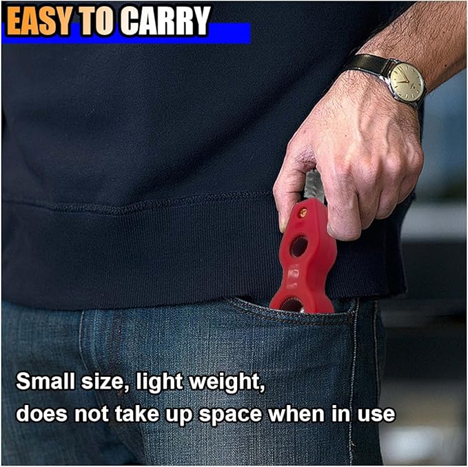 4 in 1 Car Battery Terminal Cleaner, Car Battery Post Cleaner, Anti-Rust Car Battery Terminals Machine Parts Cleaning Brush, Universal Car Cleaning Tool Accessories (Red, 1PC)