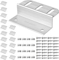 Z Brackets Solar Panel Mounting Kit (16 Pack) Heavy Duty Multi-Slot Aluminum Corrosion-Resistant for RV, Boat, Roof, Off-Grid & Solar Panel Hold Down