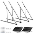 ECO-WORTHY 2 Sets 45inch Solar Panel Mount Brackets Adjustable Tilt Mount Brackets, Suitable for 2-4pcs 100 200 300 400 Watt Solar Panel for Roof, RV, Boat, and Off-Grid