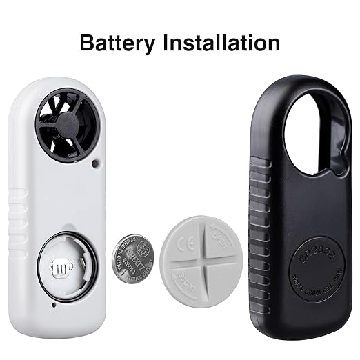 Digital Anemometer Wind Speed Meter, Wind Gauges Air Flow Velocity Meter for Measuring Wind Chill Temperature Speed, Wind Meter Thermometer Gauge for Shooting Windsurfing Fishing Hunting