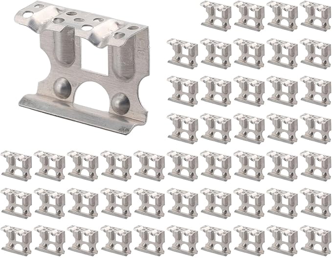 Aluminum Deflector Clips for Solar Panel Frames Pack of 50, Enhanced Power Generation, Easy Installation (35mm)